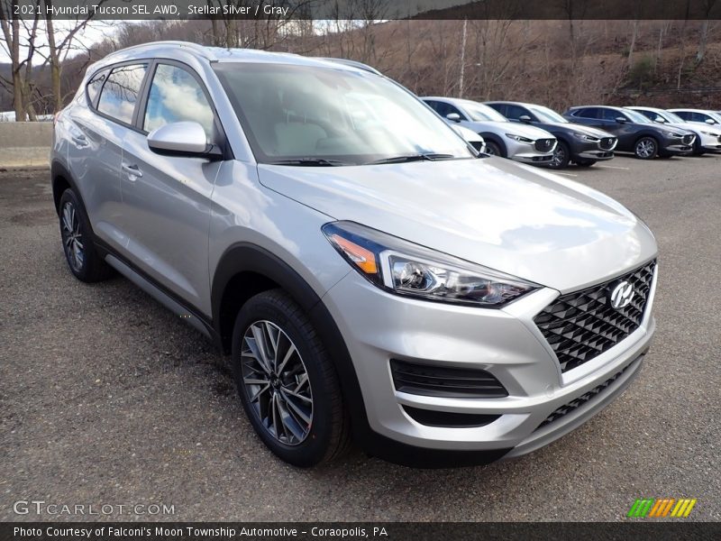 Front 3/4 View of 2021 Tucson SEL AWD