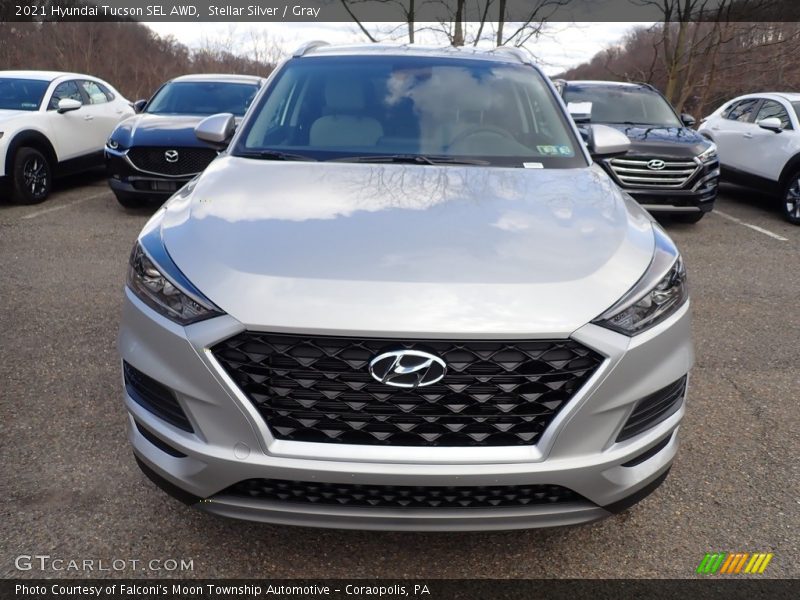Stellar Silver / Gray 2021 Hyundai Tucson SEL AWD