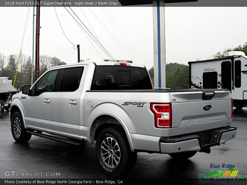 Ingot Silver / Earth Gray 2018 Ford F150 XLT SuperCrew 4x4