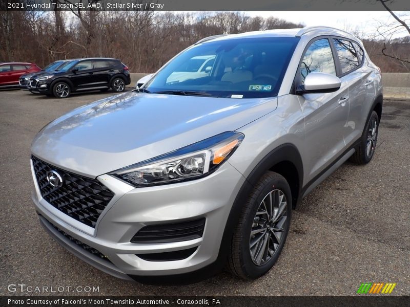 Stellar Silver / Gray 2021 Hyundai Tucson SEL AWD