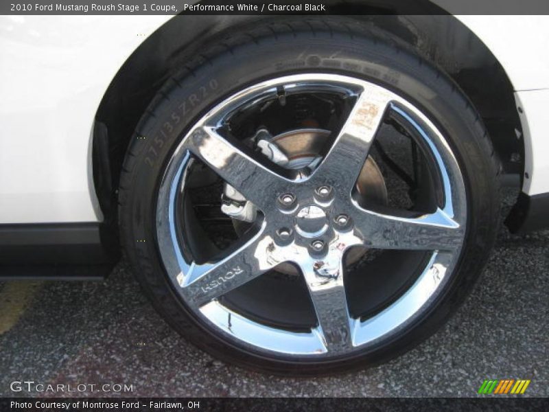 Performance White / Charcoal Black 2010 Ford Mustang Roush Stage 1 Coupe