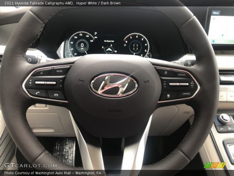 Hyper White / Dark Brown 2021 Hyundai Palisade Calligraphy AWD