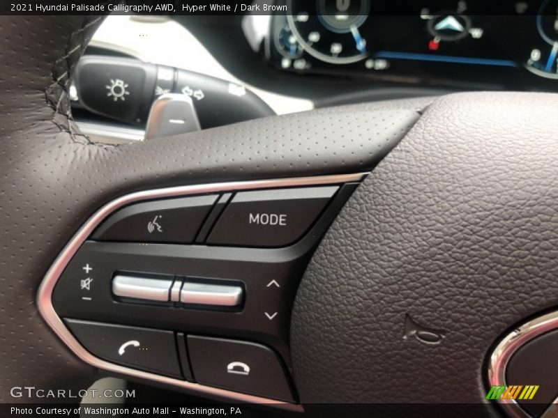 Hyper White / Dark Brown 2021 Hyundai Palisade Calligraphy AWD