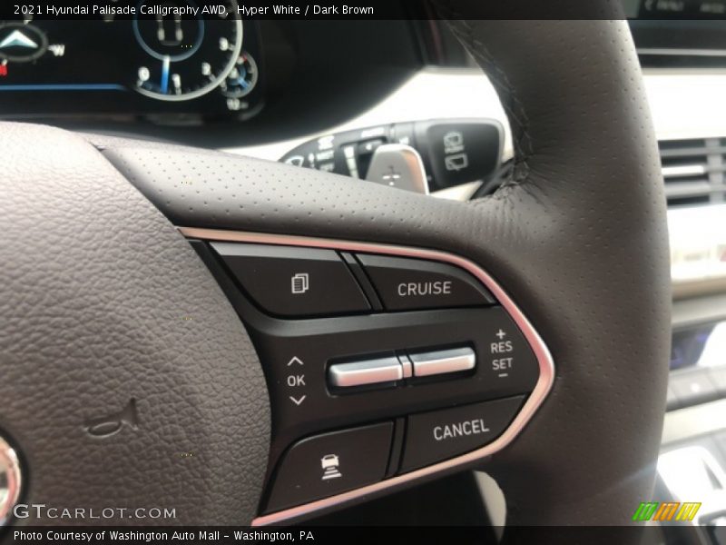 Hyper White / Dark Brown 2021 Hyundai Palisade Calligraphy AWD