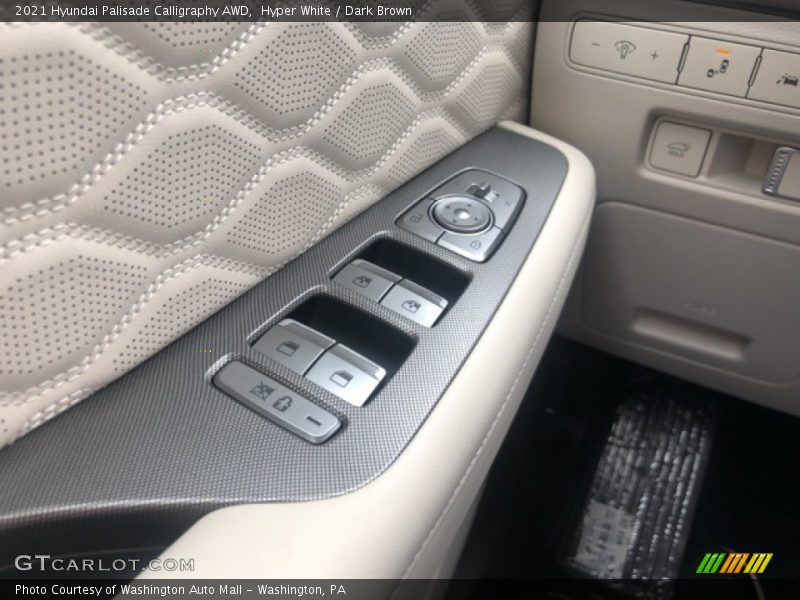 Hyper White / Dark Brown 2021 Hyundai Palisade Calligraphy AWD