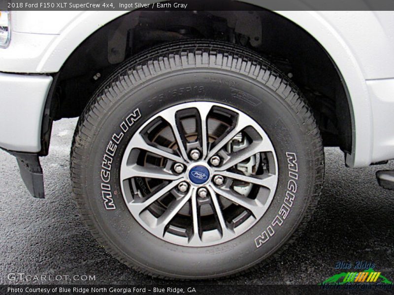 Ingot Silver / Earth Gray 2018 Ford F150 XLT SuperCrew 4x4