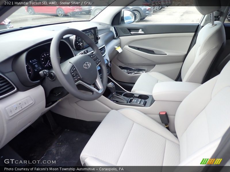 Stellar Silver / Gray 2021 Hyundai Tucson SEL AWD