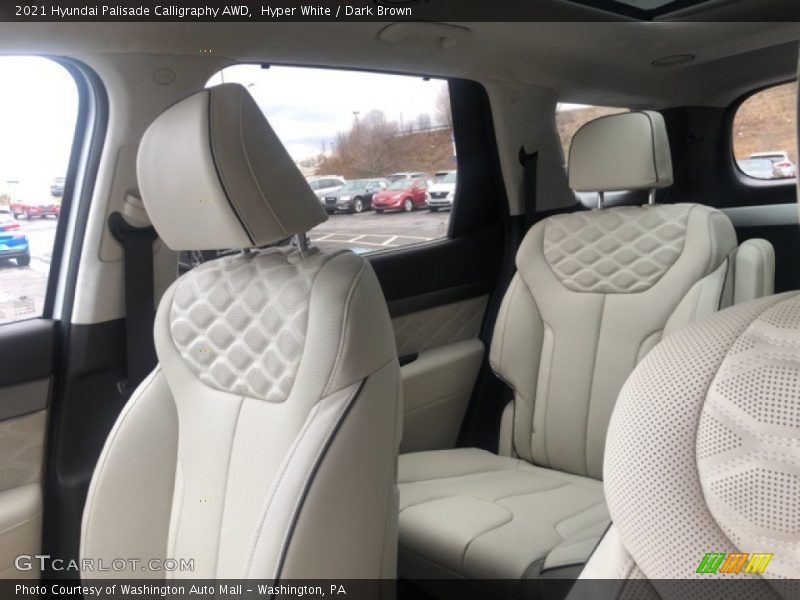 Hyper White / Dark Brown 2021 Hyundai Palisade Calligraphy AWD