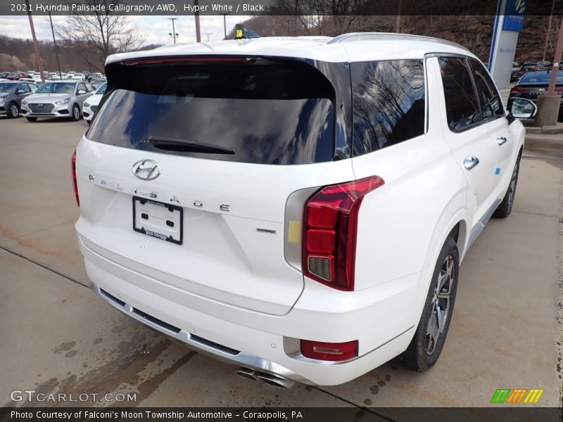 Hyper White / Black 2021 Hyundai Palisade Calligraphy AWD