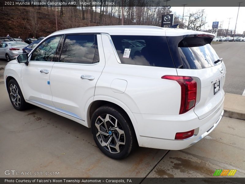 Hyper White / Black 2021 Hyundai Palisade Calligraphy AWD