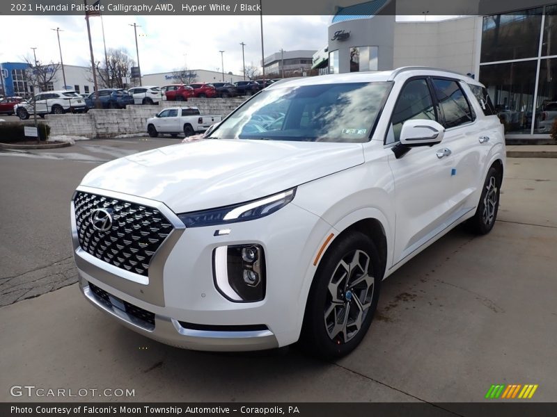 Hyper White / Black 2021 Hyundai Palisade Calligraphy AWD