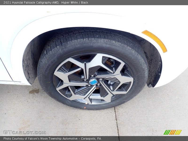 Hyper White / Black 2021 Hyundai Palisade Calligraphy AWD