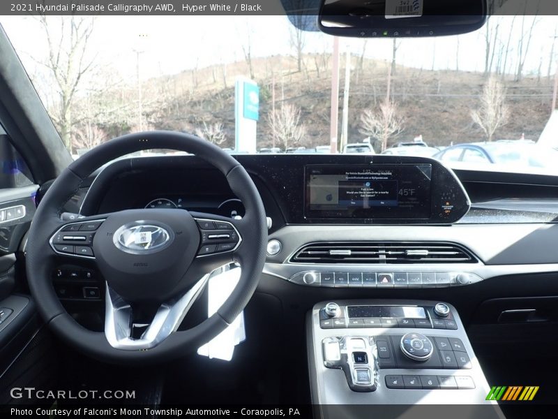 Hyper White / Black 2021 Hyundai Palisade Calligraphy AWD
