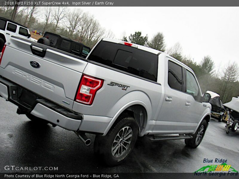 Ingot Silver / Earth Gray 2018 Ford F150 XLT SuperCrew 4x4