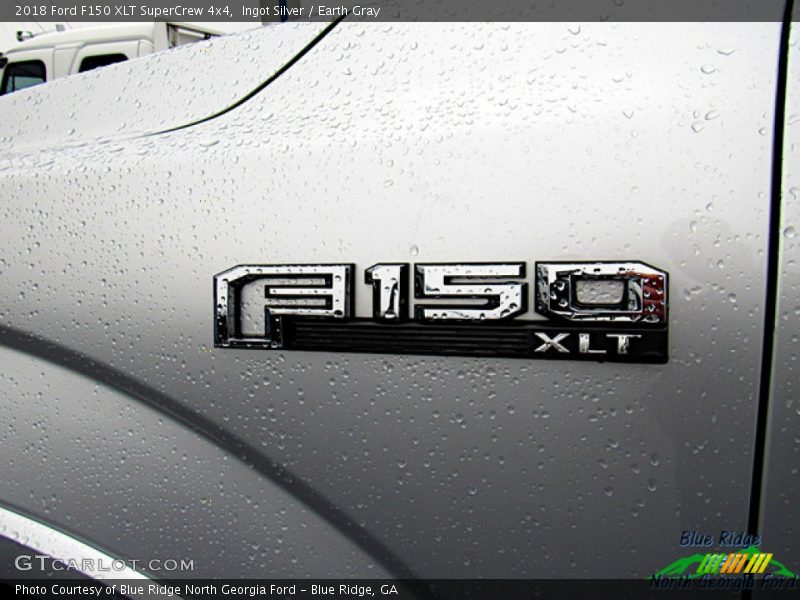 Ingot Silver / Earth Gray 2018 Ford F150 XLT SuperCrew 4x4