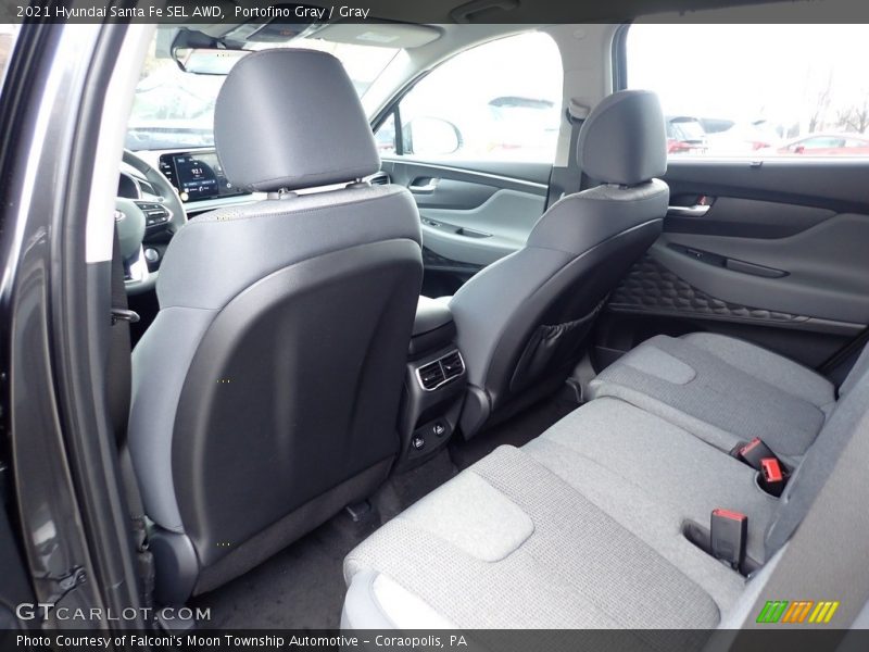 Portofino Gray / Gray 2021 Hyundai Santa Fe SEL AWD