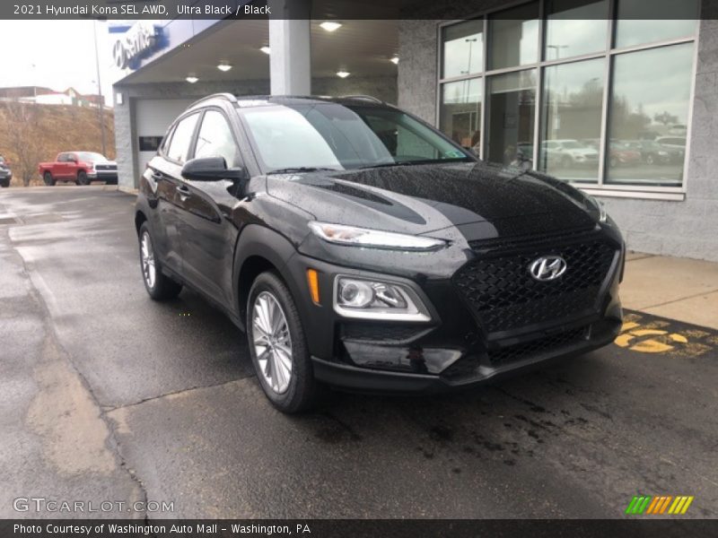 Ultra Black / Black 2021 Hyundai Kona SEL AWD