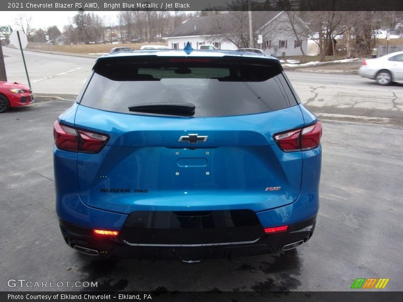 Bright Blue Metallic / Jet Black 2021 Chevrolet Blazer RS AWD