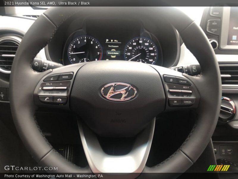 Ultra Black / Black 2021 Hyundai Kona SEL AWD