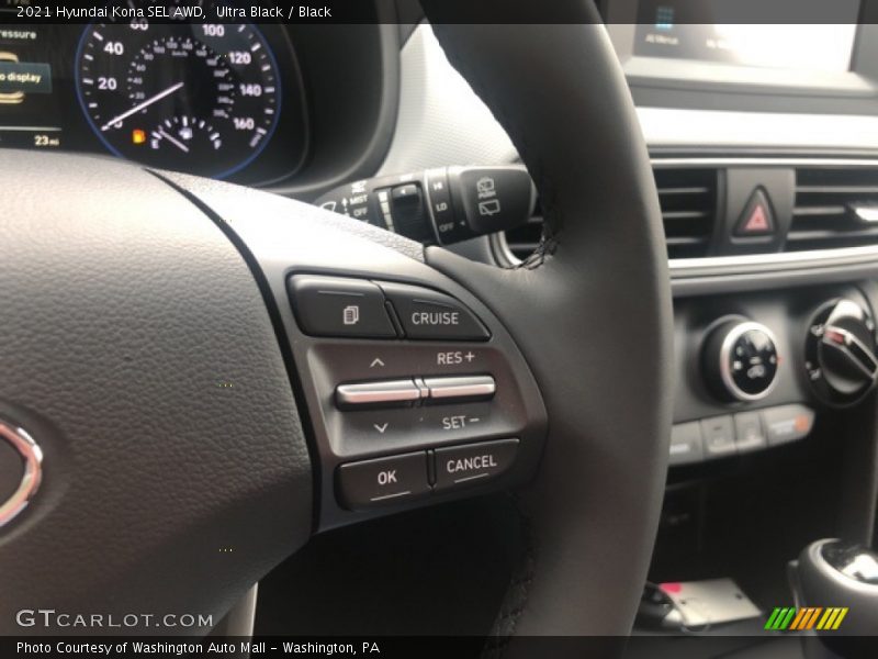 Ultra Black / Black 2021 Hyundai Kona SEL AWD