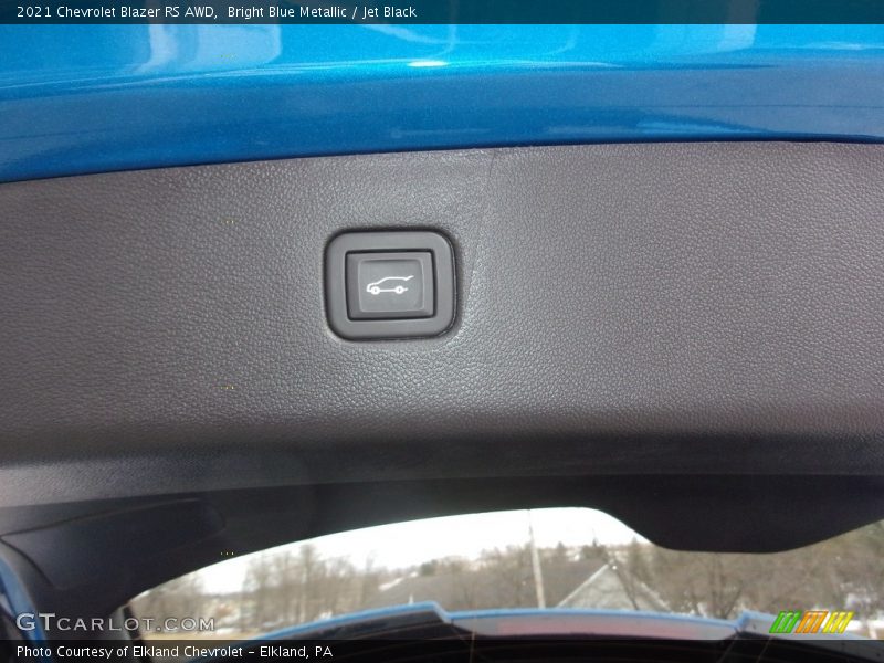 Bright Blue Metallic / Jet Black 2021 Chevrolet Blazer RS AWD