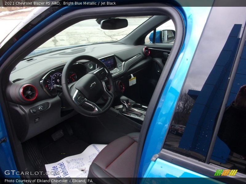 Bright Blue Metallic / Jet Black 2021 Chevrolet Blazer RS AWD