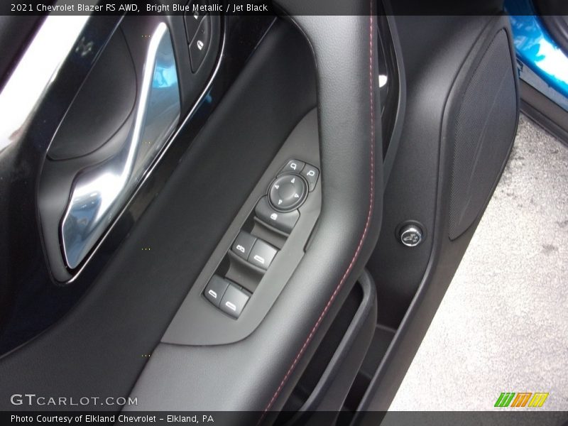 Bright Blue Metallic / Jet Black 2021 Chevrolet Blazer RS AWD