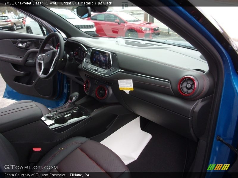 Bright Blue Metallic / Jet Black 2021 Chevrolet Blazer RS AWD