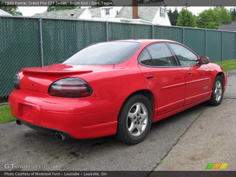 Bright Red / Dark Taupe 1999 Pontiac Grand Prix GTP Sedan