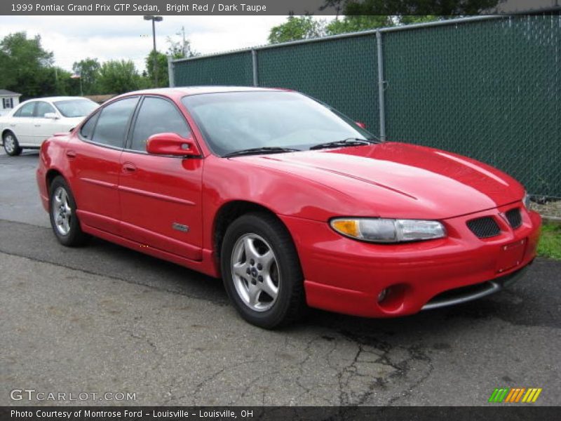 Bright Red / Dark Taupe 1999 Pontiac Grand Prix GTP Sedan