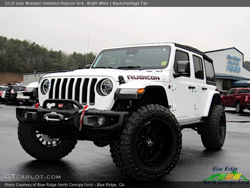 Bright White / Black/Heritage Tan 2019 Jeep Wrangler Unlimited Rubicon 4x4