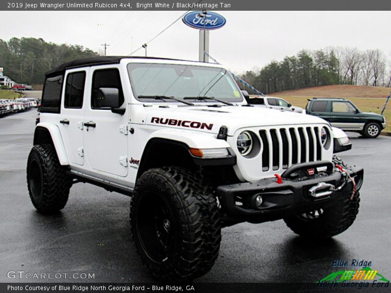 Bright White / Black/Heritage Tan 2019 Jeep Wrangler Unlimited Rubicon 4x4