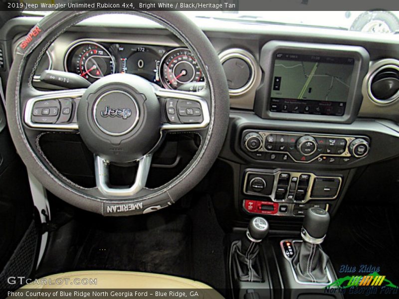 Bright White / Black/Heritage Tan 2019 Jeep Wrangler Unlimited Rubicon 4x4