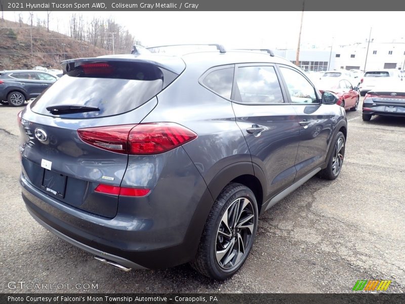 Coliseum Gray Metallic / Gray 2021 Hyundai Tucson Sport AWD