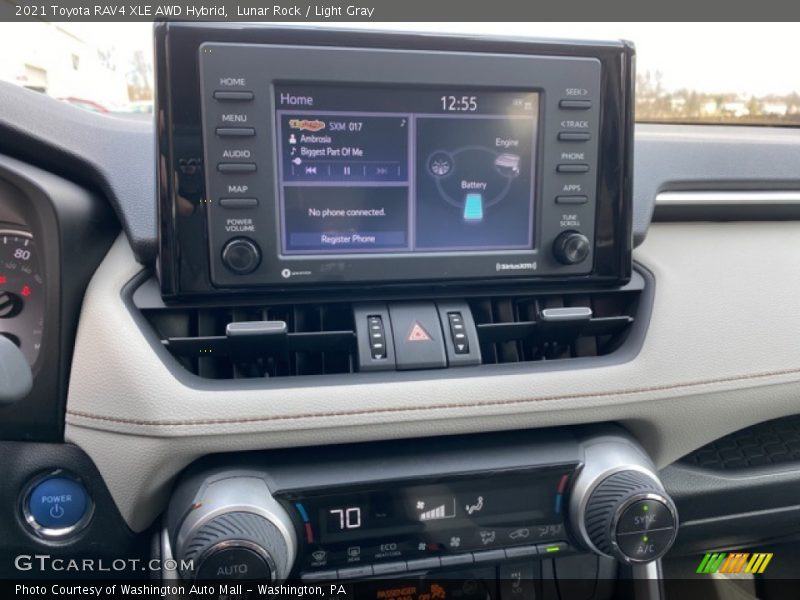 Lunar Rock / Light Gray 2021 Toyota RAV4 XLE AWD Hybrid