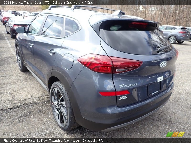 Coliseum Gray Metallic / Gray 2021 Hyundai Tucson Sport AWD