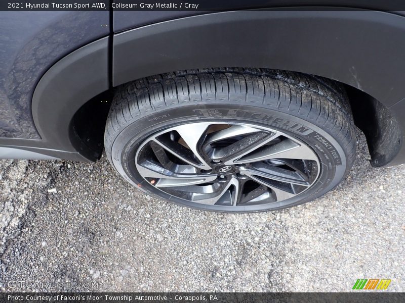 Coliseum Gray Metallic / Gray 2021 Hyundai Tucson Sport AWD