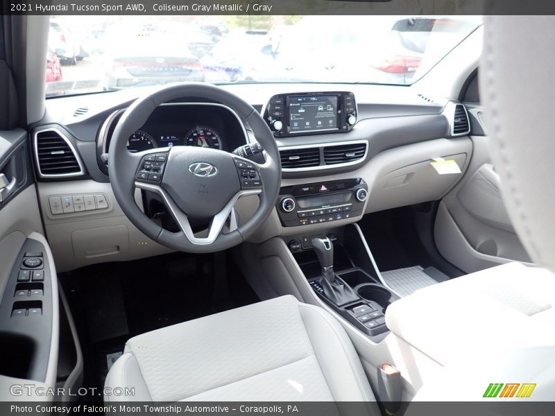 Coliseum Gray Metallic / Gray 2021 Hyundai Tucson Sport AWD
