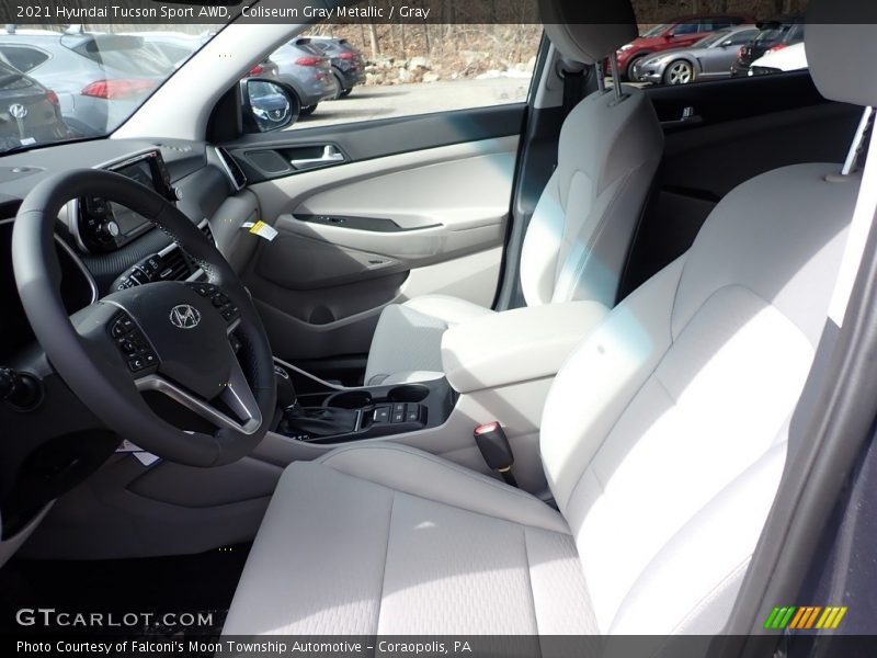 Coliseum Gray Metallic / Gray 2021 Hyundai Tucson Sport AWD