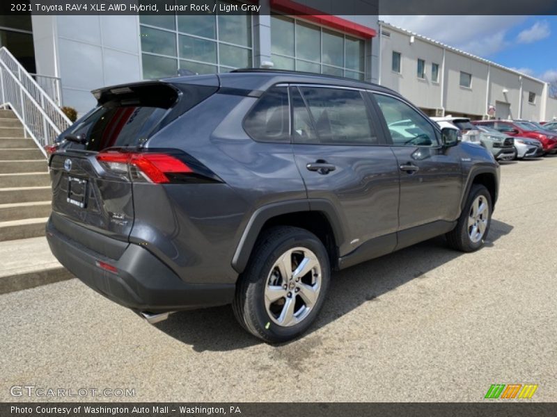 Lunar Rock / Light Gray 2021 Toyota RAV4 XLE AWD Hybrid