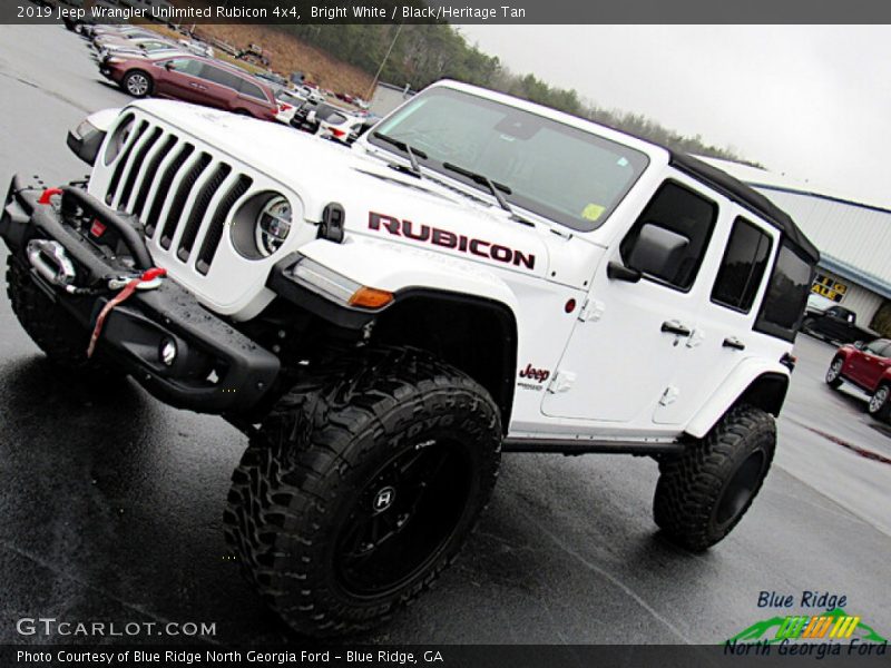 Bright White / Black/Heritage Tan 2019 Jeep Wrangler Unlimited Rubicon 4x4