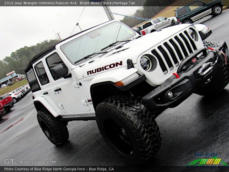Bright White / Black/Heritage Tan 2019 Jeep Wrangler Unlimited Rubicon 4x4