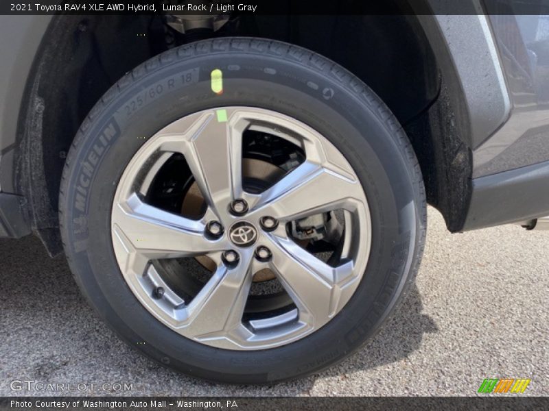 Lunar Rock / Light Gray 2021 Toyota RAV4 XLE AWD Hybrid