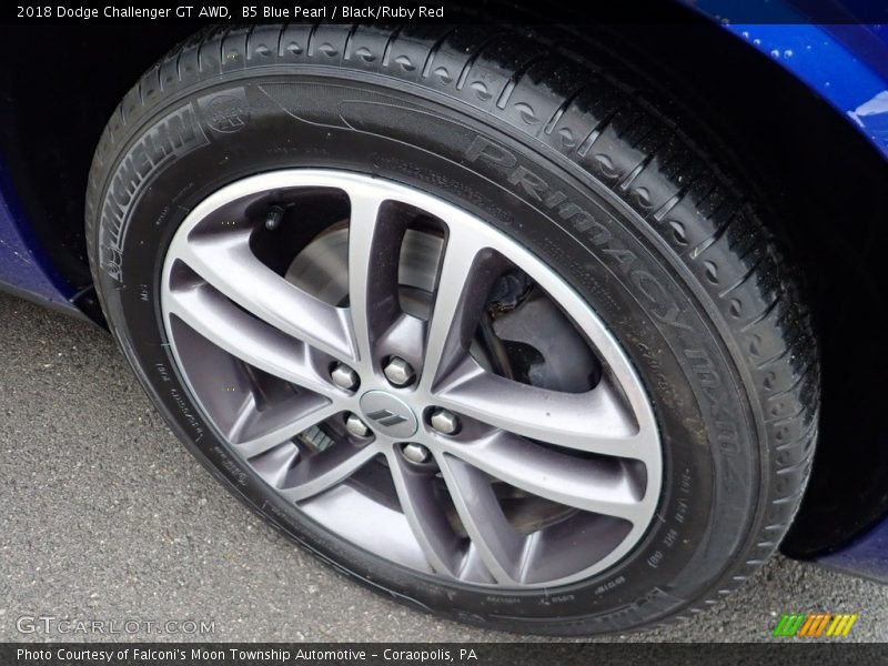 B5 Blue Pearl / Black/Ruby Red 2018 Dodge Challenger GT AWD