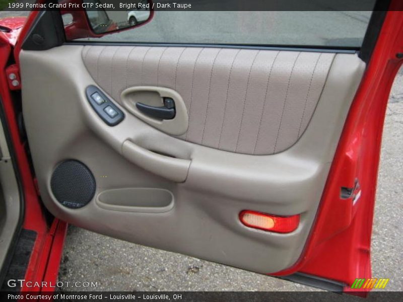 Bright Red / Dark Taupe 1999 Pontiac Grand Prix GTP Sedan