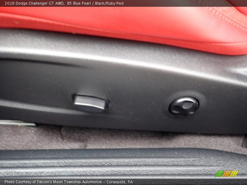 B5 Blue Pearl / Black/Ruby Red 2018 Dodge Challenger GT AWD