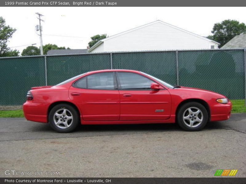 Bright Red / Dark Taupe 1999 Pontiac Grand Prix GTP Sedan