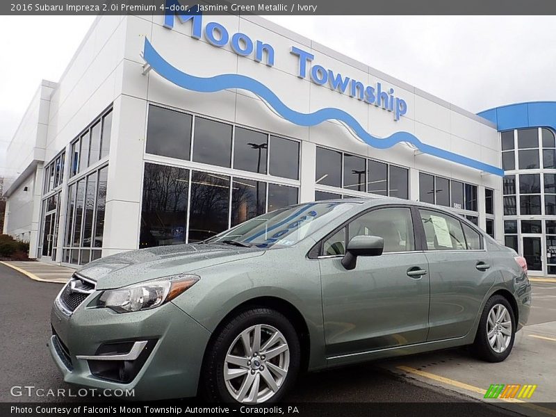 Jasmine Green Metallic / Ivory 2016 Subaru Impreza 2.0i Premium 4-door