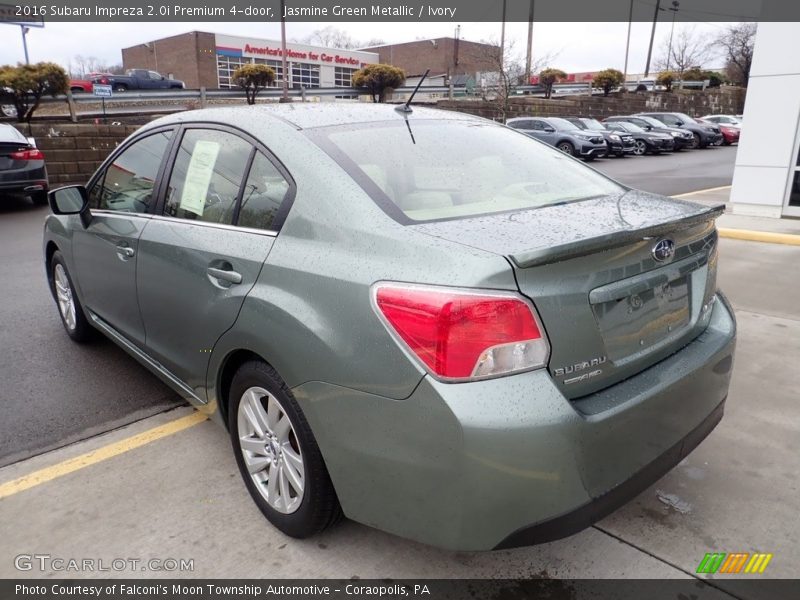 Jasmine Green Metallic / Ivory 2016 Subaru Impreza 2.0i Premium 4-door