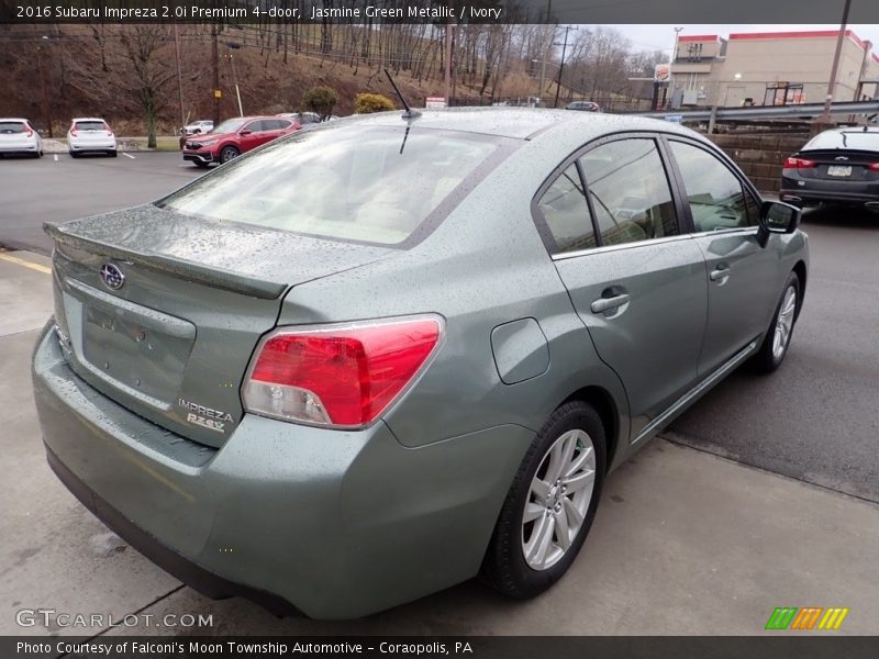 Jasmine Green Metallic / Ivory 2016 Subaru Impreza 2.0i Premium 4-door